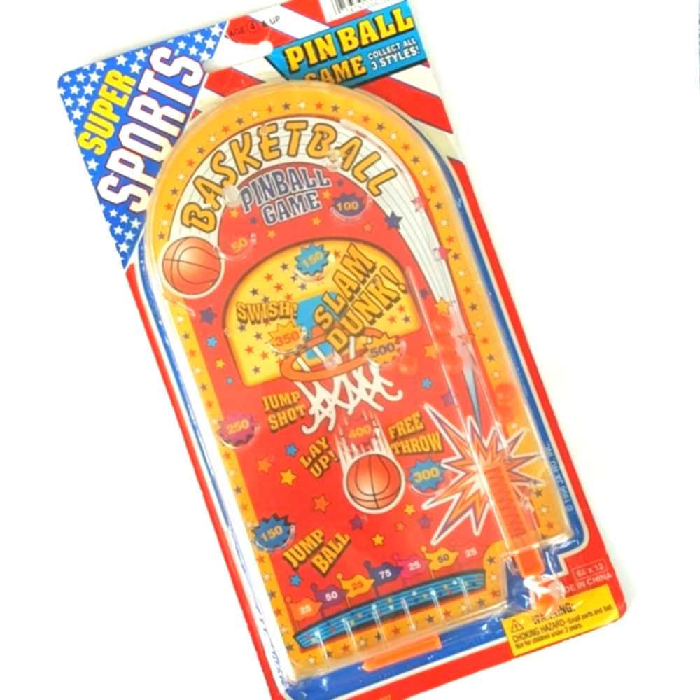 Pinball Game Tabletop 1996 Ja Ru Basketball